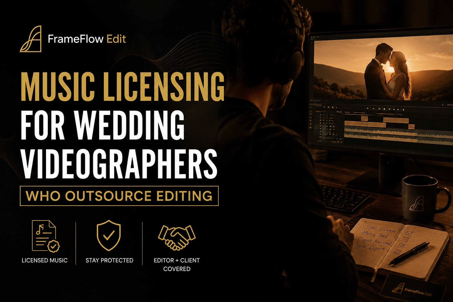 Music Licensing for Wedding Videographers Who Outsource Editing