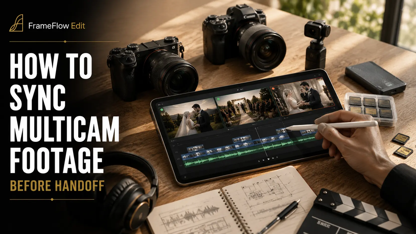 How to Sync Multicam Wedding Footage Before Handoff
