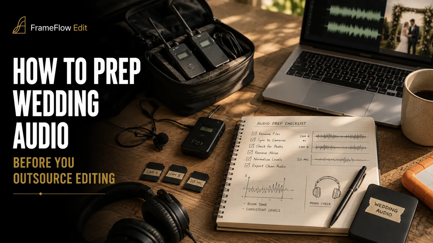How to Prep Wedding Audio Before You Outsource Editing