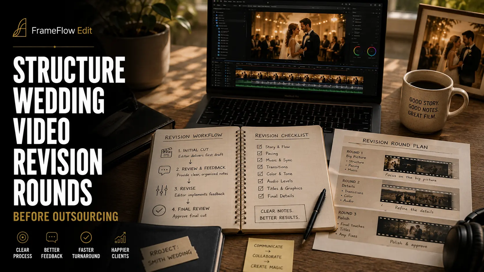 Structure Wedding Video Revision Rounds Before Outsourcing