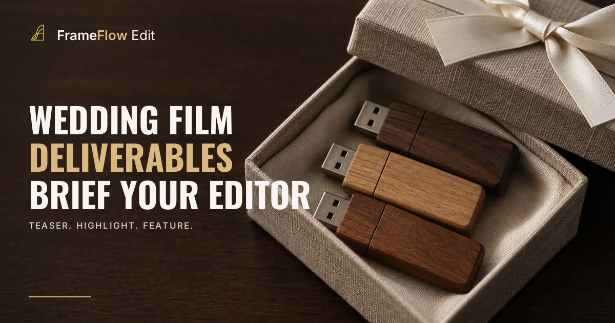 Wedding Film Deliverables: Brief Your Editor Right
