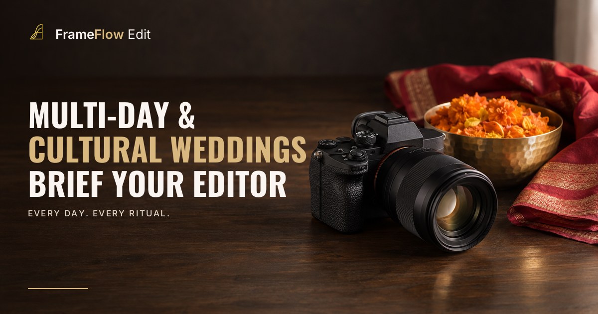 Multi-Day & Cultural Weddings: Brief Your Editor