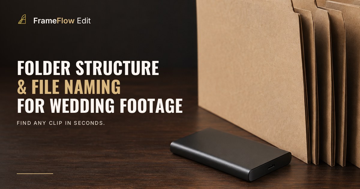 Wedding Footage Folder Structure & File Naming Guide